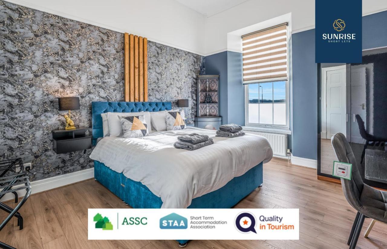 Presidential Apartment, Family Home, Luxury Bedrooms, 2 Rooms, 1 King Bed, 2 Single Beds, Free Wifi, Free Parking, Tourists, Business Travelers, Relocation, Beautiful River Views, - Long Stays, Invoice And Reduced Price Are Only Via Sunrise Short Let Dundee Exterior foto